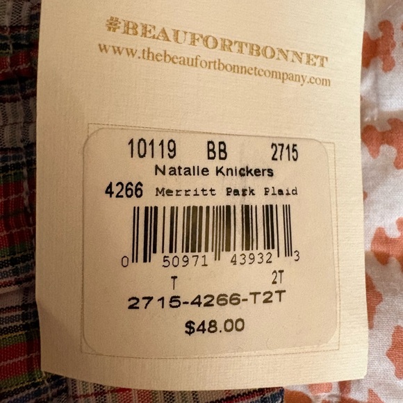 Plaid Ruffle Shorts/knickers - Picture 4 of 6